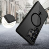 Custodia Tech-Protect Magmat MagSafe per Samsung Galaxy S25 Ultra, nero opaco