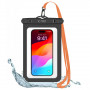 Custodia impermeabile universale Tech-Protect UWC9 8.9", nero/arancione
