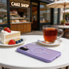 Custodia Tech-Protect Magmat MagSafe per Samsung Galaxy A57 5G, lilla opaco