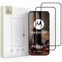 Vetro temperato Tech-Protect Glass Fit+ per Motorola Moto G67 / G77, nero (2 pz)