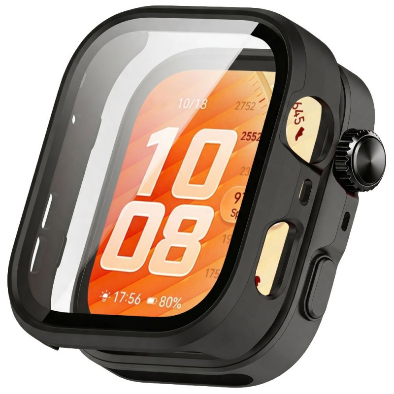 Custodia Tech-Protect Defense per Huawei Watch Fit 5 Pro, nera