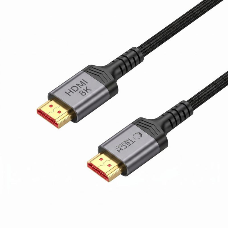 Cavo HDMI 2.1 Tech-Protect UltraBoost THP5553, 4K 120Hz, 8K 60Hz, 100 cm, nero