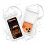 Custodia universale impermeabile galleggiante Tech-Protect UWC7 per smartphone fino a 6.9 pollici, bianca