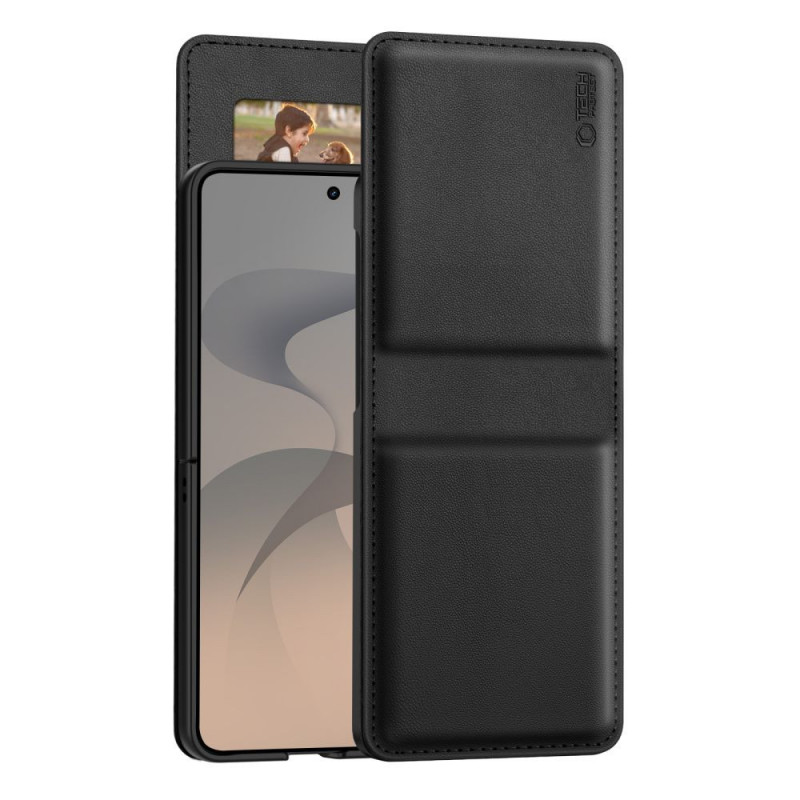 Custodia portafoglio Tech-Protect per Samsung Galaxy Z Flip 8, nera