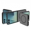 Custodia Tech-Protect Magmat MagSafe THP5583 per Samsung Galaxy Z Flip 8, nero opaco