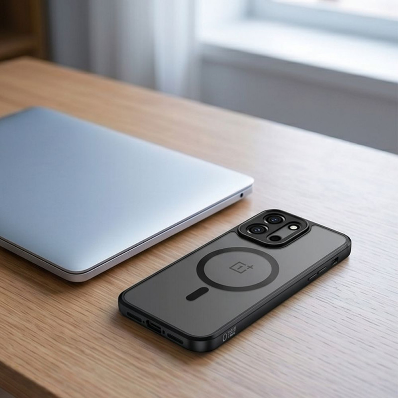 Custodia Tech-Protect Magmat MagSafe per OnePlus Nord 6, nero opaco