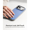 Custodia ESR in pelle con kickstand e MagSafe per Apple iPhone 17 Pro Max / 18 Pro Max, azzurra