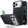 Custodia ESR Leather Kickstand MagSafe per Apple iPhone 17 Pro Max / 18 Pro Max, nera