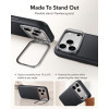 Custodia ESR Leather Kickstand MagSafe per Apple iPhone 17 Pro Max / 18 Pro Max, nera