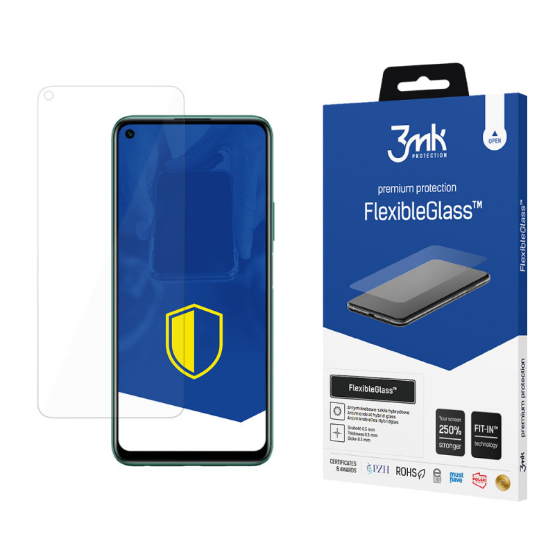 Proteggi schermo in vetro ibrido 3MK FlexibleGlass per Huawei P40 Lite 5G