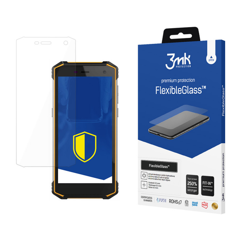 Proteggi schermo in vetro ibrido 3MK FlexibleGlass per MyPhone Hammer Energy 2