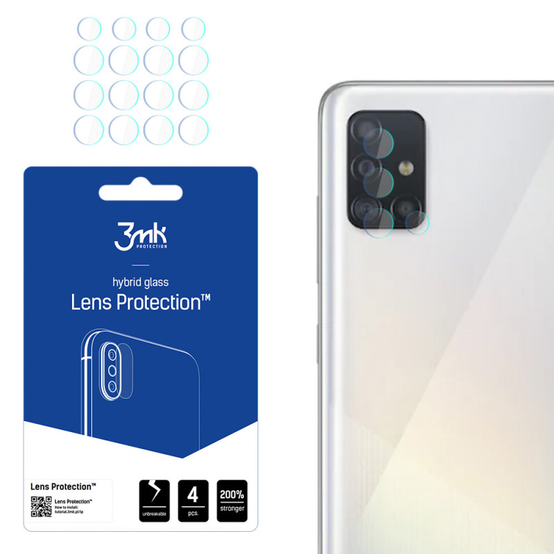 Protezione lenti fotocamera 3MK Lens Protection per Samsung Galaxy A52/A52s (4 pz), 3MK1444