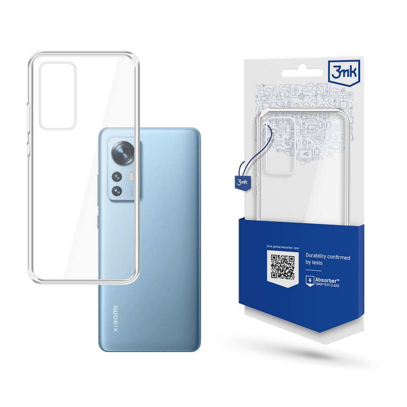 Custodia per telefono 3MK Clear Case Xiaomi 12/12X, trasparente