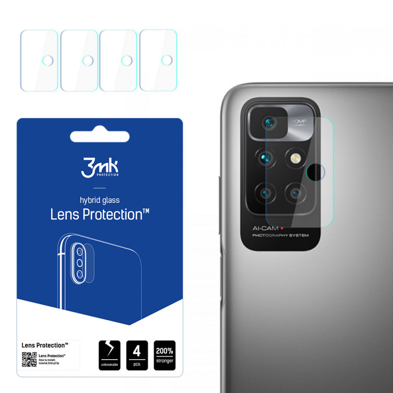 Protezione per lenti della fotocamera 3MK Lens Protect Xiaomi Redmi 10 2022 (4 pz)