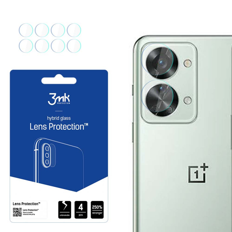 Protezione lenti fotocamera 3MK Lens Protection per OnePlus Nord 2T (4 pz)