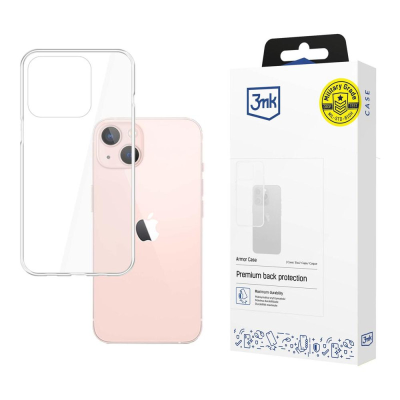 Custodia 3MK Armor Case per Apple iPhone 14 Plus / 15 Plus, trasparente