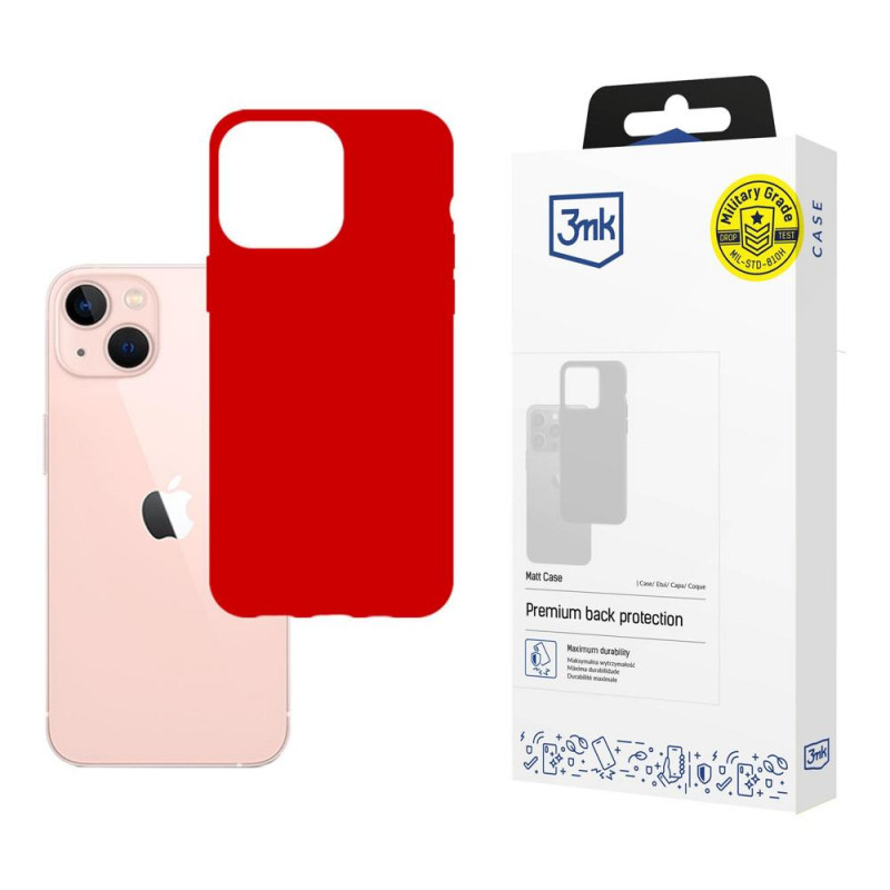 3MK Matt Case 3MK4038 per Apple iPhone 14 Plus / 15 Plus, rossa