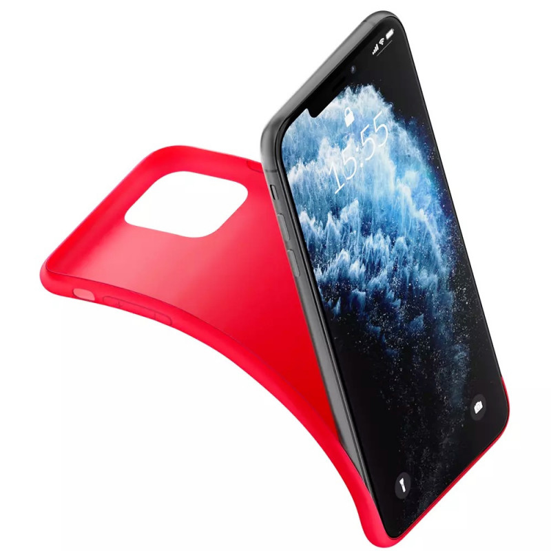 Custodia 3MK Matt Case 3MK4050 per Apple iPhone 14 Pro Max, rossa