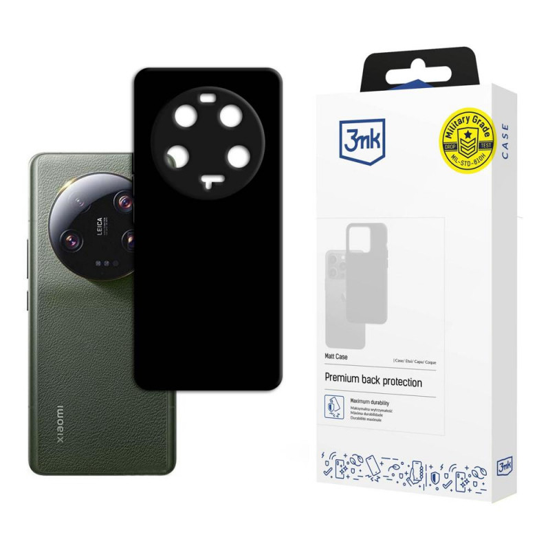 Custodia opaca 3MK Matt Case 3MK4939 per Xiaomi 13 Ultra 5G, nera