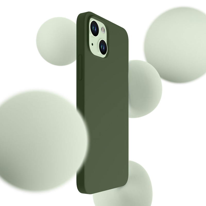Custodia 3MK Hardy Case MagSafe per Apple iPhone 15 Plus / 14 Plus, alpine green