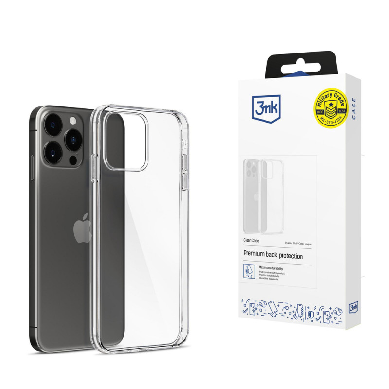 Custodia trasparente 3MK Clear Case per Apple iPhone 15 Pro