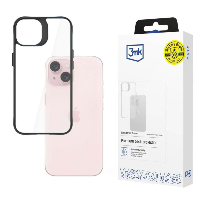 Custodia 3MK SatinArmor+ per Apple iPhone 15 Plus / 14 Plus