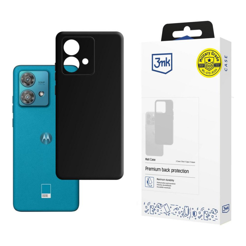 Custodia 3MK Matt Case 3MK6527 per Motorola Edge 40 Neo, nera