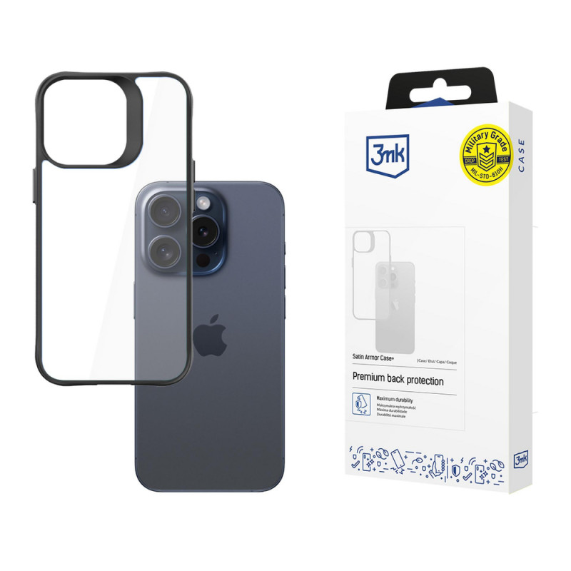 Custodia 3MK SatinArmor+ per Apple iPhone 15 Pro