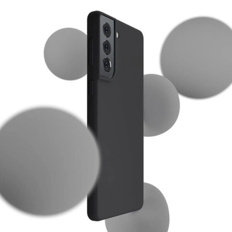 Custodia in silicone 3MK per Samsung Galaxy S23 FE, nera