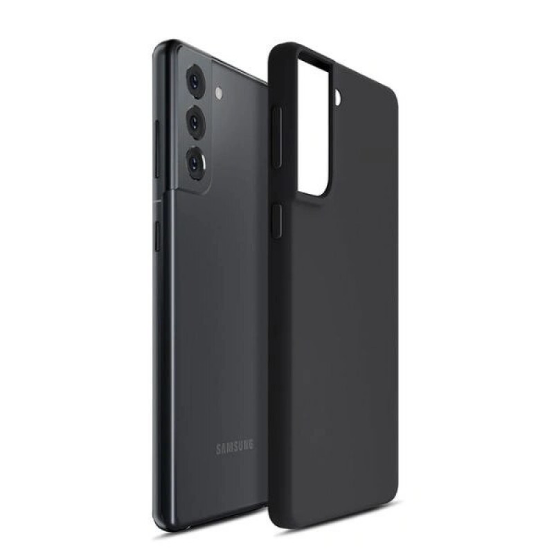 Custodia in silicone 3MK per Samsung Galaxy S23 FE, nera