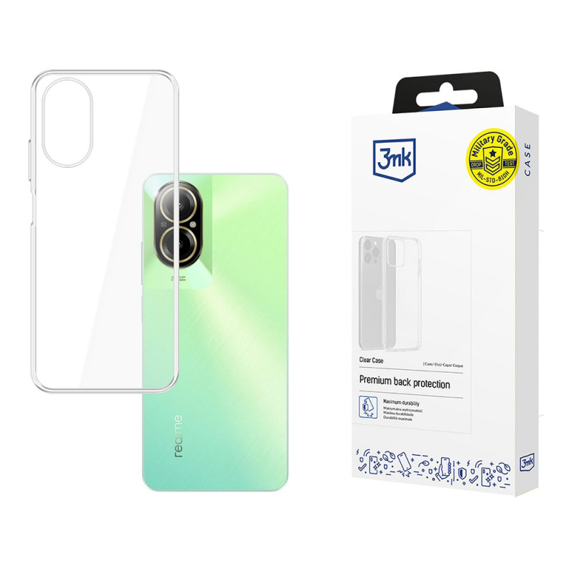 3MK Clear Case per Realme C67, trasparente