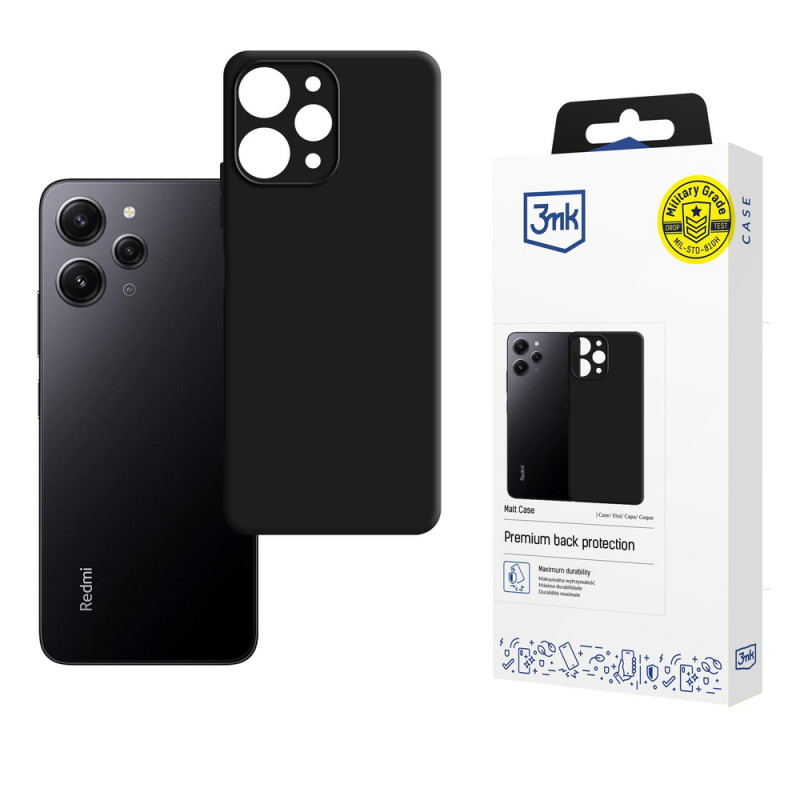 Custodia 3MK Matt Case per Xiaomi Redmi 12, nera