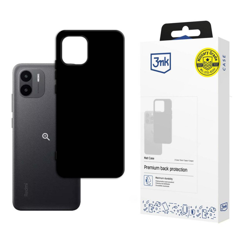 3MK Matt Case per Xiaomi Redmi A2, nero