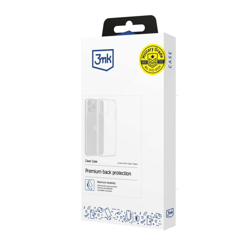 3MK Clear Case per Redmi Note 13 Pro+ 5G, trasparente
