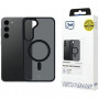 Custodia 3MK Smoke MagCase con MagSafe per Samsung Galaxy S23 5G, nera