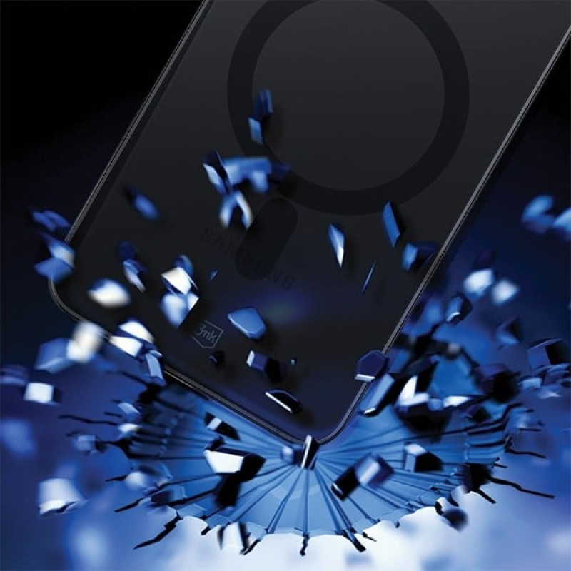 Custodia 3MK Smoke MagCase con MagSafe per Samsung Galaxy S24, semitrasparente