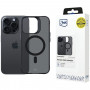 Custodia 3MK Smoke MagCase con MagSafe per Apple iPhone 15 Pro, semitrasparente