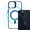 3MK Satin Armor MagCase con MagSafe per Apple iPhone 14 Plus, trasparente con cornice nera (156076-0)