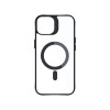 3MK Satin Armor MagCase con MagSafe per Apple iPhone 13 / 14, trasparente con cornice nera (156075-0)