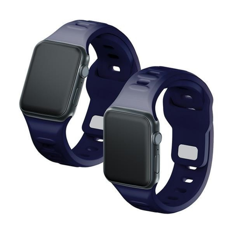 Cinturino in silicone 3mk per Apple Watch 38/40/41 mm, blu oceano