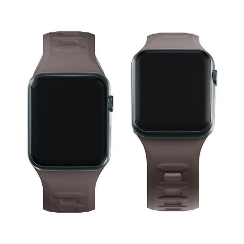 Cinturino in silicone 3mk per Apple Watch 38/40/41 mm, tortora