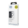 3MK Satin Armor MagCase con MagSafe per Apple iPhone 15 Pro, trasparente con cornice nera