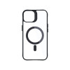 3MK Satin Armor MagCase con MagSafe per Apple iPhone 15, trasparente con cornice nera
