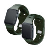 Cinturino in silicone 3mk per Apple Watch 42/44/45/49 mm, verde scuro