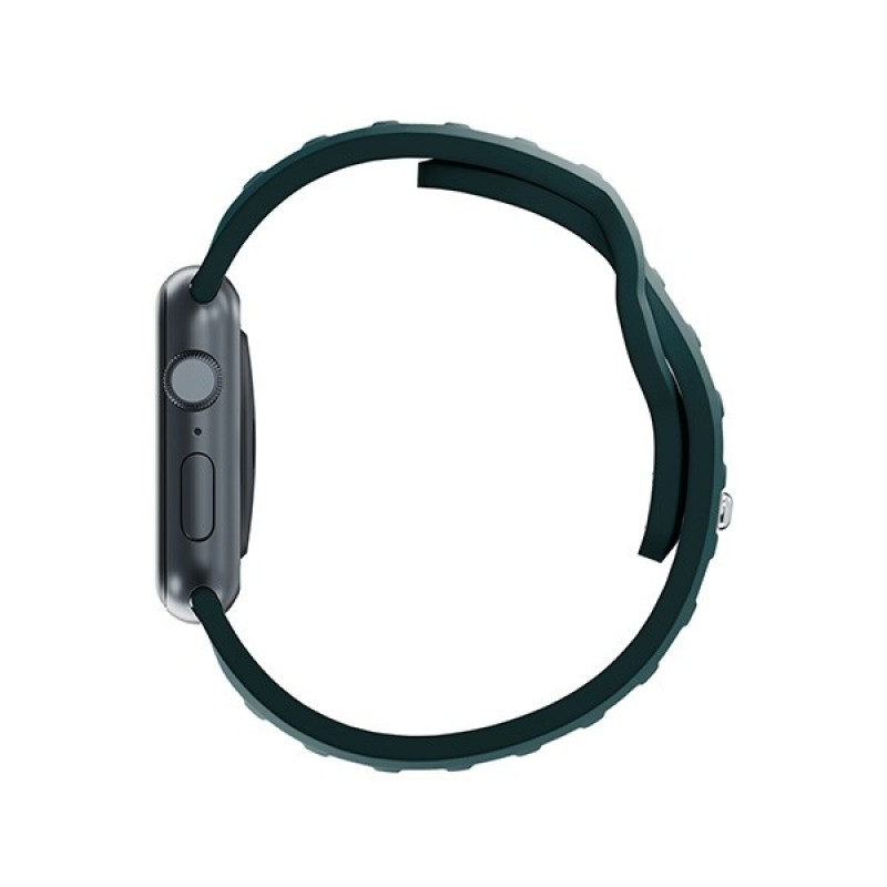 Cinturino in silicone 3mk per Apple Watch 42/44/45/49 mm, verde sempreverde