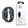 Cinturino in silicone 3mk per Apple Watch 42/44/45/49 mm, grigio