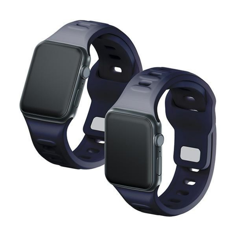 Cinturino in silicone 3mk per Apple Watch 42/44/45/49 mm, grigio
