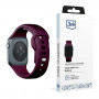 Cinturino in silicone 3mk per Apple Watch 42/44/45/49 mm, gelso / bordeaux