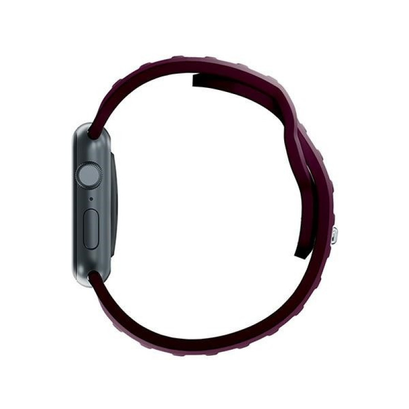 Cinturino in silicone 3mk per Apple Watch 42/44/45/49 mm, gelso / bordeaux