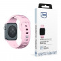 Cinturino in silicone 3mk per Apple Watch 42/44/45/49 mm, rosa cipria